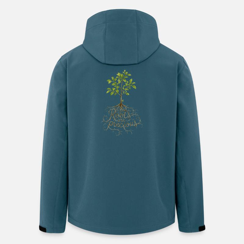 Roots Are Precious Tree Design - Men’s Recycled Softshell Jacket by Stanley/Stella - stargazer