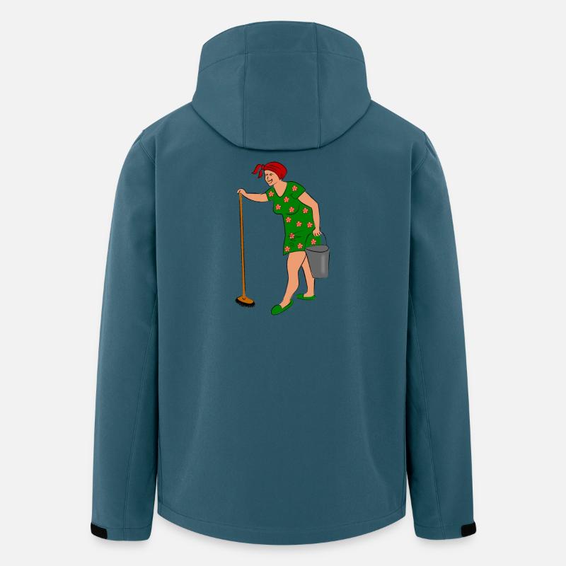 Putzfrau Arbeit Hausfrau - Recycelte Männer Softshell-Jacke von Stanley/Stella - Dunkles Petrol