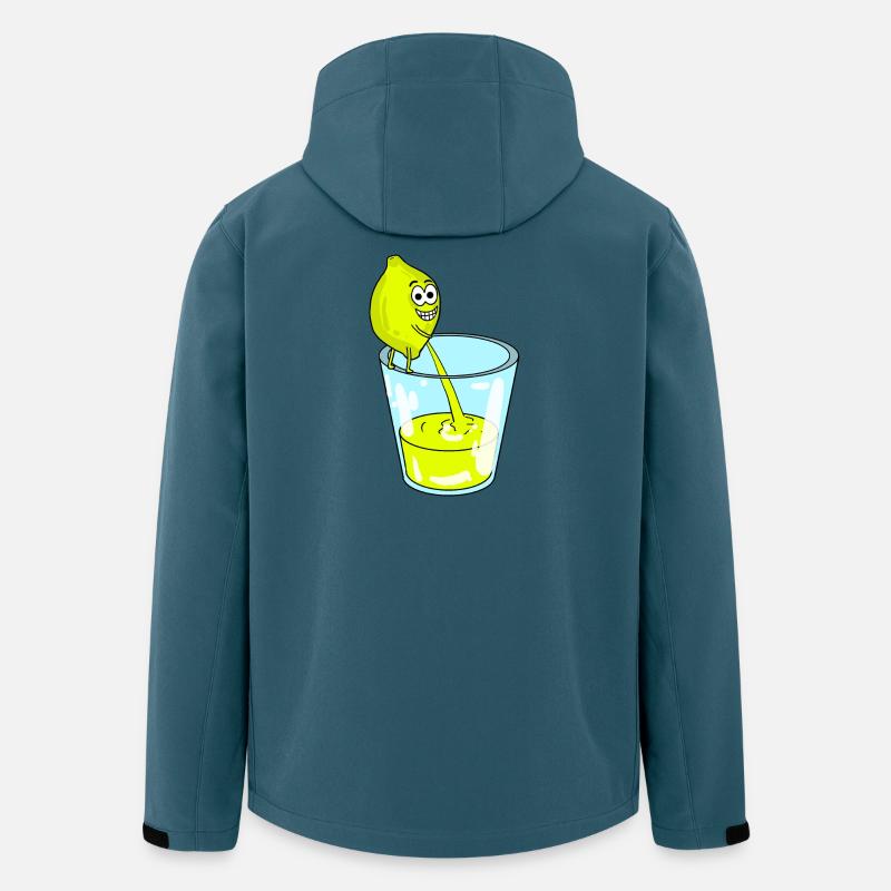 Citron - Veste softshell homme en polyester recyclé Stanley/Stella - bleu pétrole foncé