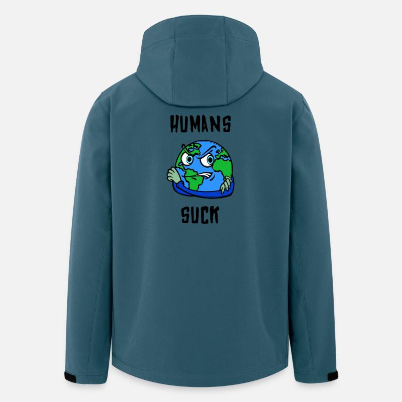 Mutter Erde Statement Erderwärmung Klimaschutz - Recycelte Männer Softshell-Jacke von Stanley/Stella - Dunkles Petrol