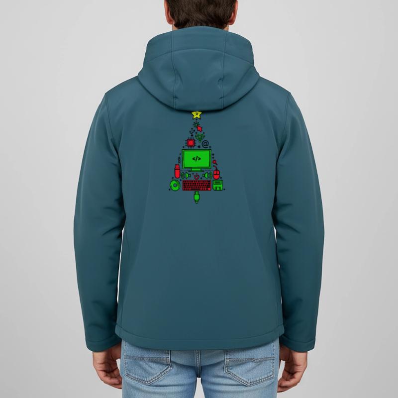 Code Computer Code Debug Skripting Programmierer Recycelte Männer Softshell-Jacke Discoverer von Stanley/Stella