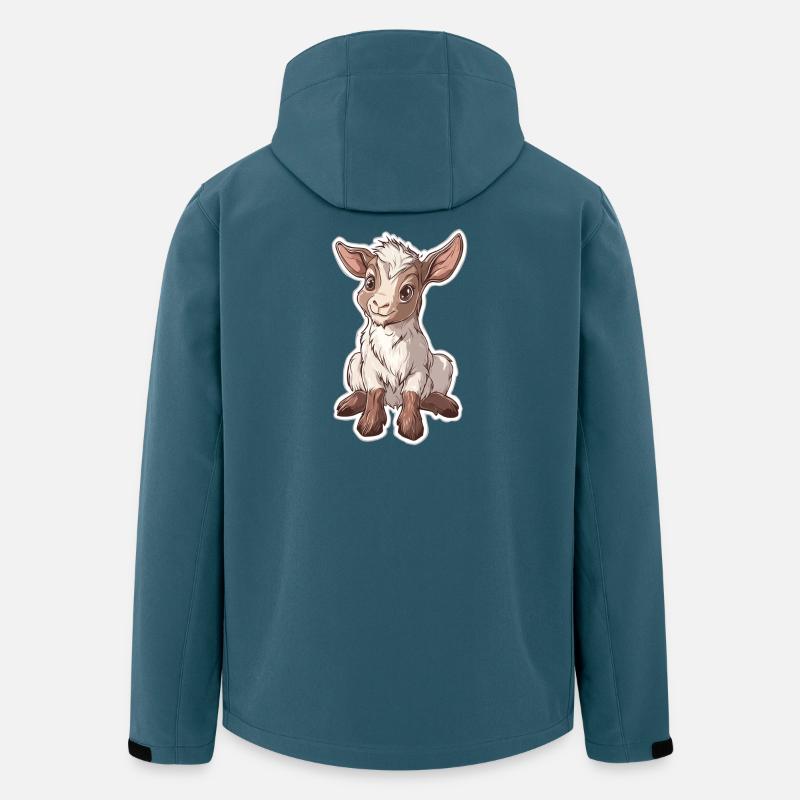 Ziege - Recycelte Männer Softshell-Jacke von Stanley/Stella - Dunkles Petrol