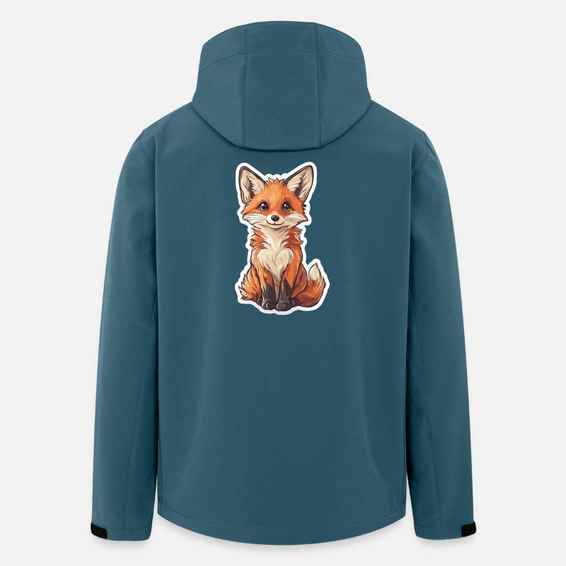 Fuchs - Recycelte Männer Softshell-Jacke von Stanley/Stella - Dunkles Petrol