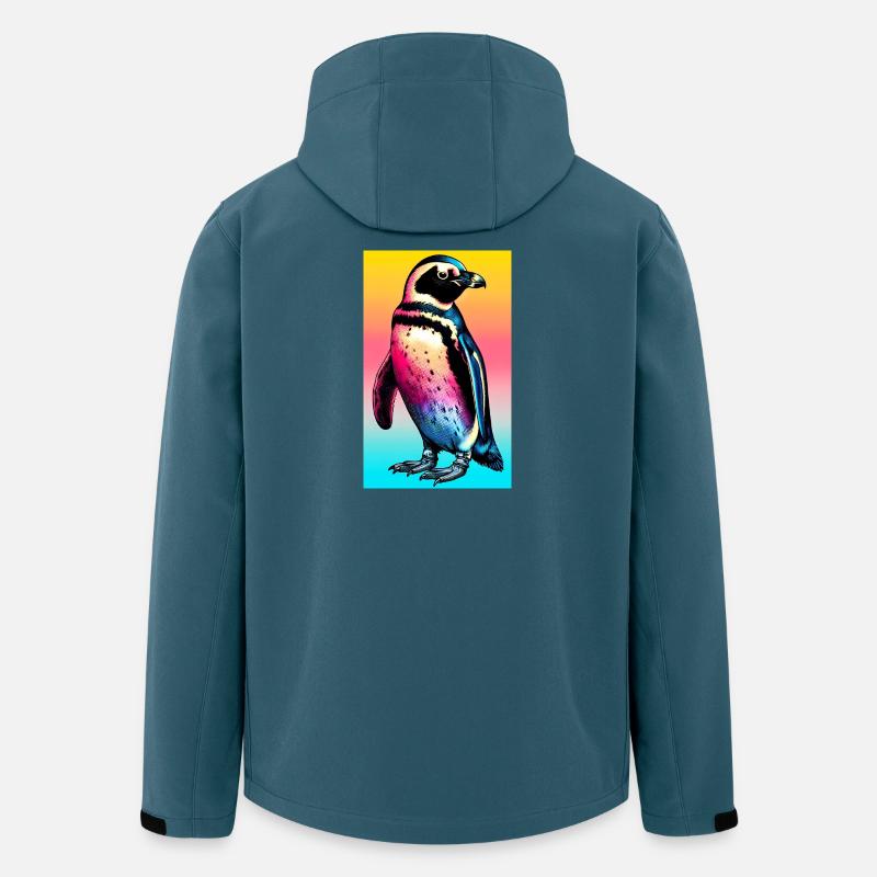 Pinguin - Recycelte Männer Softshell-Jacke von Stanley/Stella - Dunkles Petrol