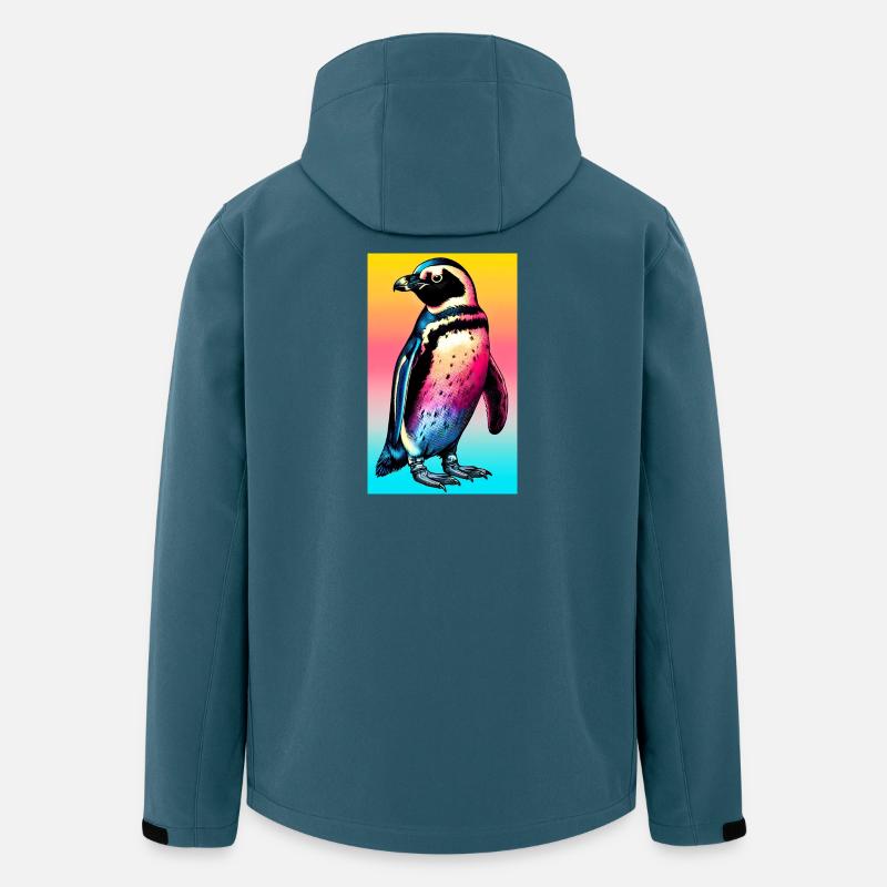 Pinguin - Recycelte Männer Softshell-Jacke von Stanley/Stella - Dunkles Petrol