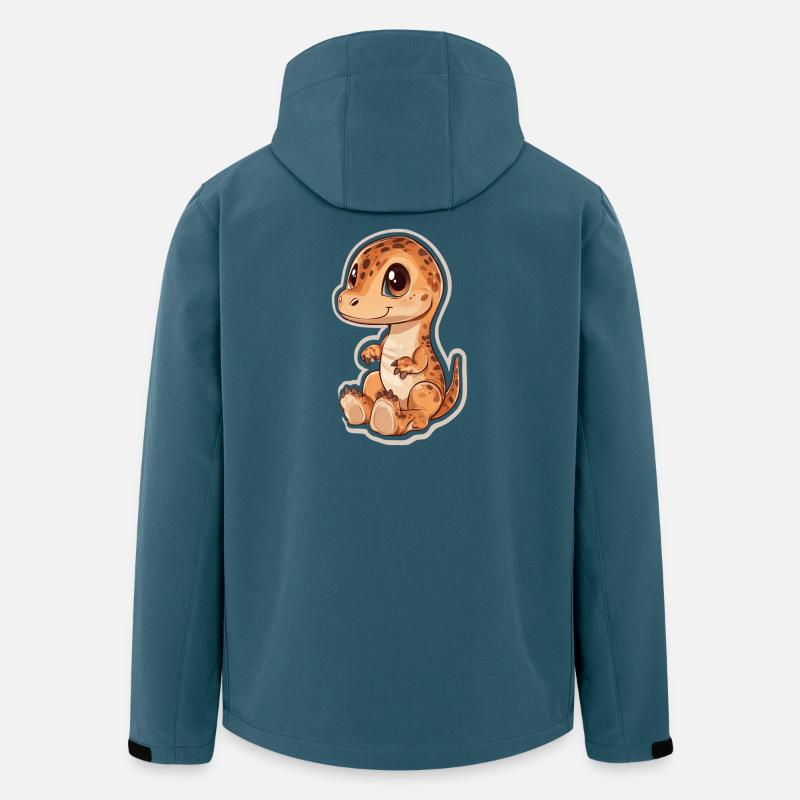 Dinosaurier - Recycelte Männer Softshell-Jacke von Stanley/Stella - Dunkles Petrol