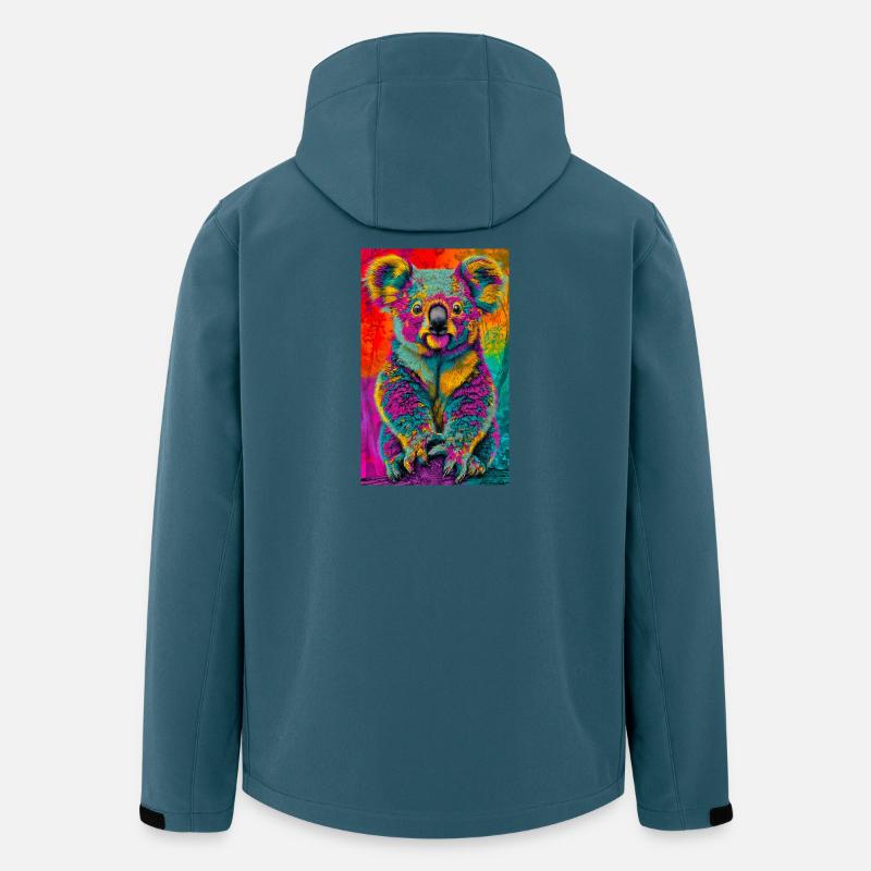 Koala - Recycelte Männer Softshell-Jacke von Stanley/Stella - Dunkles Petrol