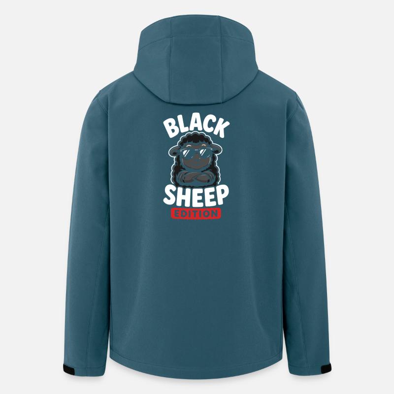 Black sheep with sunglasses - Men’s Recycled Softshell Jacket by Stanley/Stella - stargazer