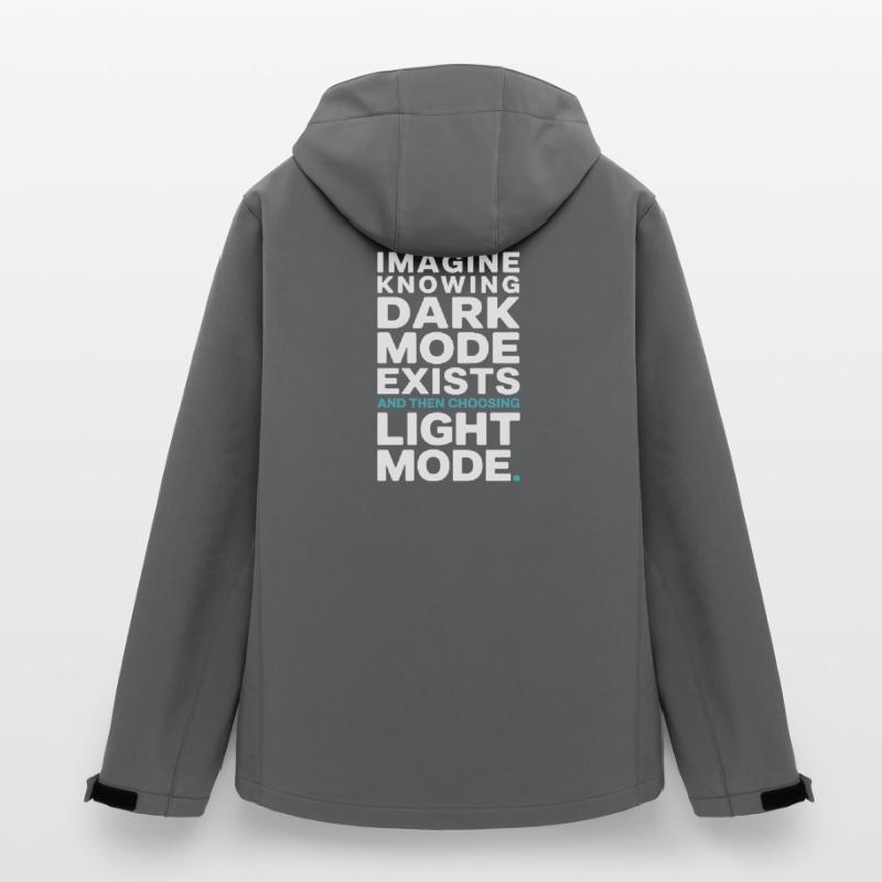 Dark Mode Exists Programmierer IT Nerd Coder Büro Recycelte Männer Softshell-Jacke von Stanley/Stella