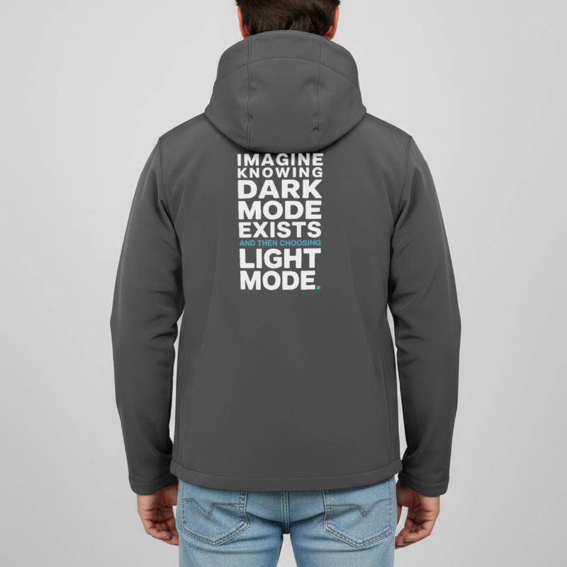 Dark Mode Exists Programmierer IT Nerd Coder Büro Recycelte Männer Softshell-Jacke von Stanley/Stella