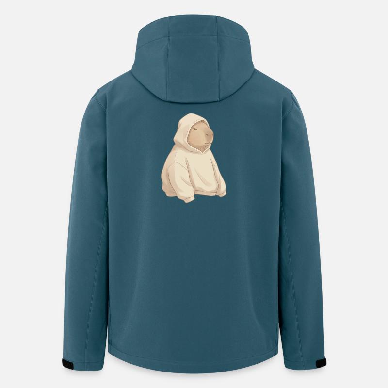 Kamel Hoodie: Cozy Streetstyle - Recycelte Männer Softshell-Jacke von Stanley/Stella - Dunkles Petrol