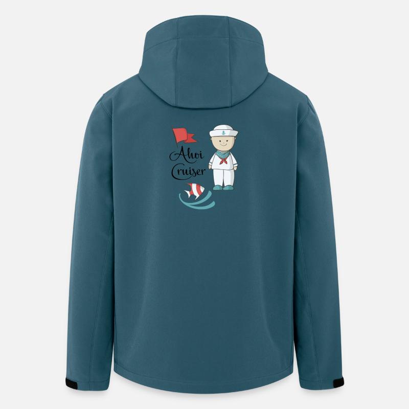Maritim - Recycelte Männer Softshell-Jacke von Stanley/Stella - Dunkles Petrol