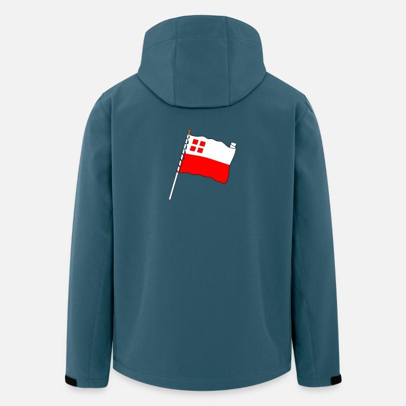 Flagge Provinz Utrecht - Recycelte Männer Softshell-Jacke von Stanley/Stella - Dunkles Petrol