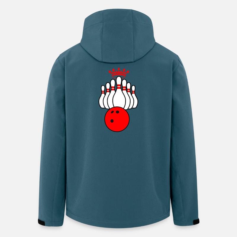 Bowling-König - Recycelte Männer Softshell-Jacke von Stanley/Stella - Dunkles Petrol