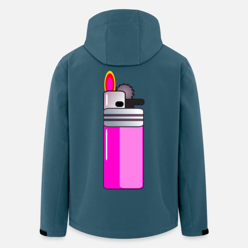 FIRE Feuerzeug - Recycelte Männer Softshell-Jacke von Stanley/Stella - Dunkles Petrol