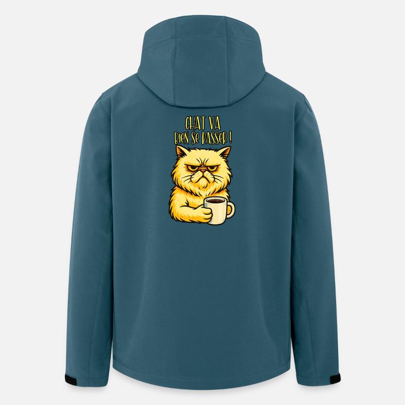 Cat wird es gut gehen! - Katzen-Humor - Recycelte Männer Softshell-Jacke von Stanley/Stella - Dunkles Petrol