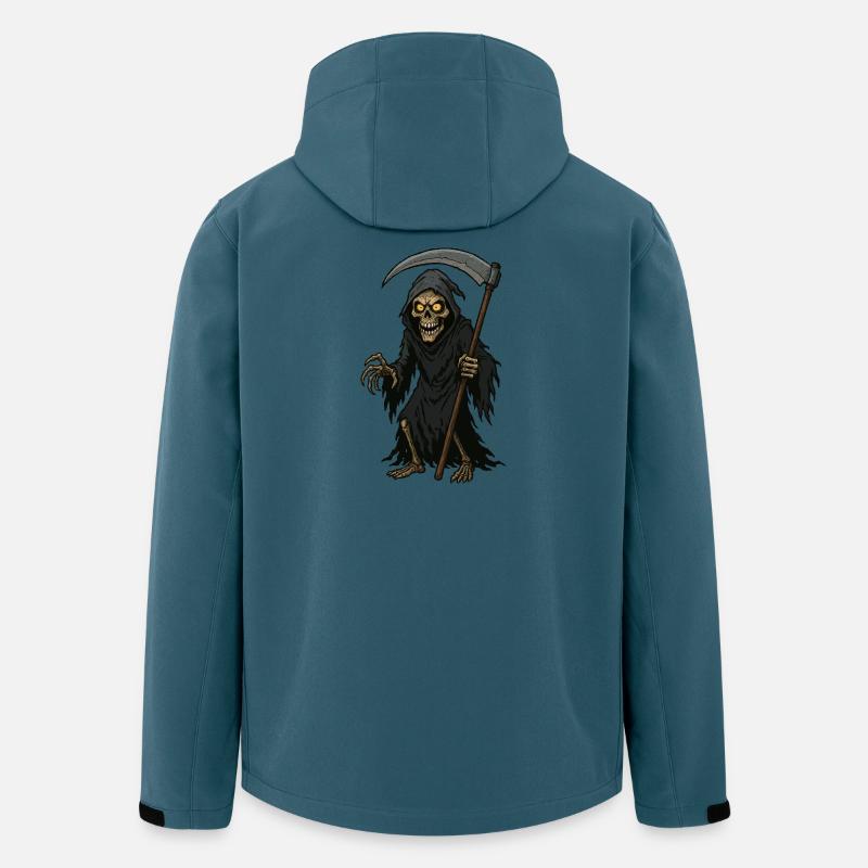Der Sensenmann mit der Sense - Recycelte Männer Softshell-Jacke von Stanley/Stella - Dunkles Petrol