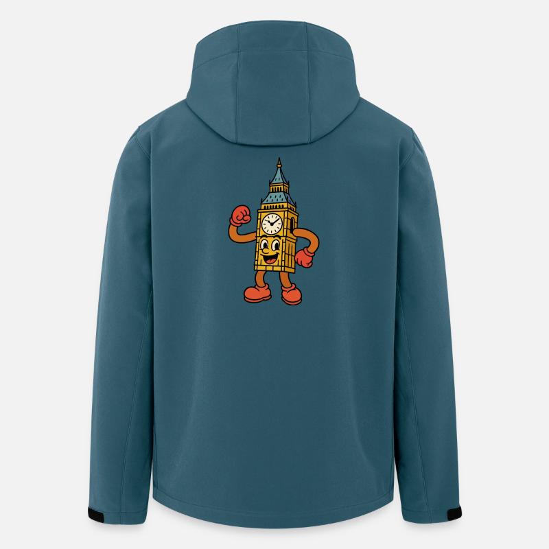 Großer sprechender Uhrenturm - Recycelte Männer Softshell-Jacke von Stanley/Stella - Dunkles Petrol