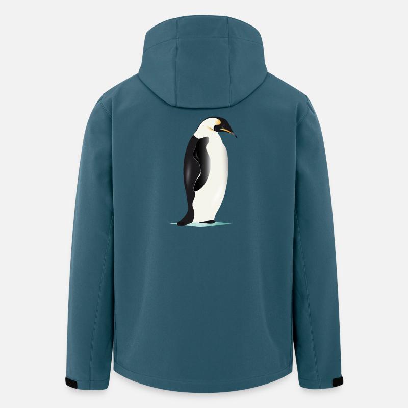Eleganter grafischer Pinguin auf Eis - Men’s Recycled Softshell Jacket by Stanley/Stella - stargazer