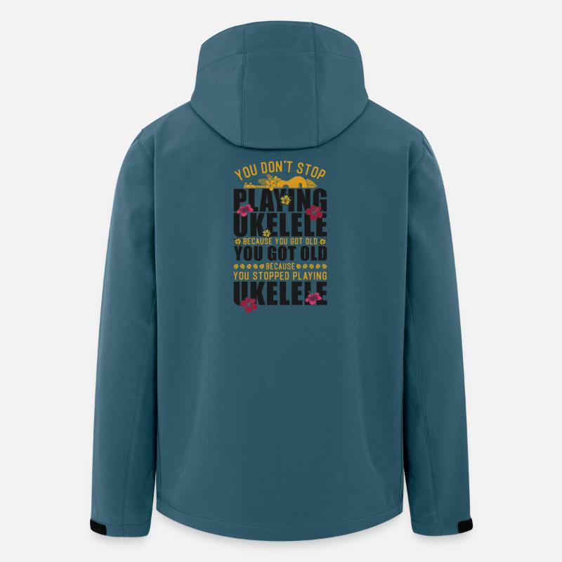 Hawaiian Ukulele Uke Retired You - Recycelte Männer Softshell-Jacke von Stanley/Stella - Dunkles Petrol