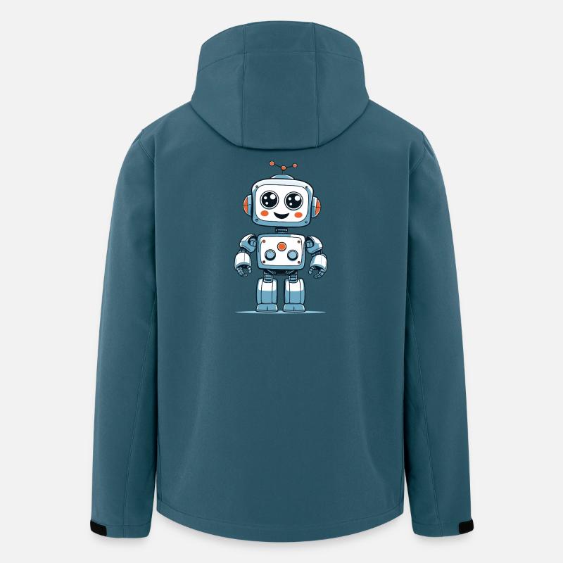 Kleiner Weltraumroboter - Recycelte Männer Softshell-Jacke von Stanley/Stella - Dunkles Petrol