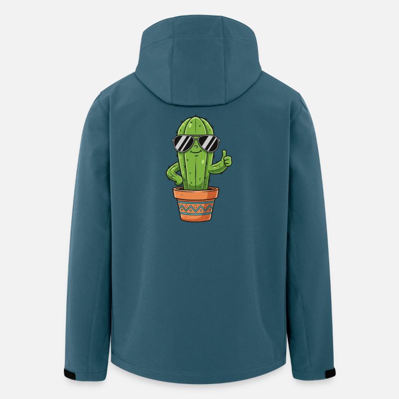 Cactus with sunglasses style - Men’s Recycled Softshell Jacket by Stanley/Stella - stargazer