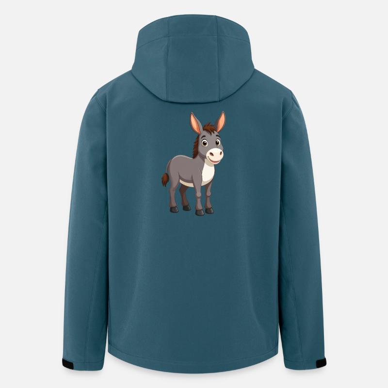 Esel - Recycelte Männer Softshell-Jacke von Stanley/Stella - Dunkles Petrol
