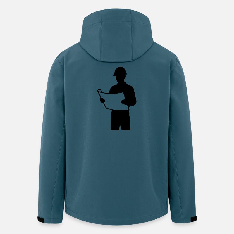 Architect T-shirt - Engineer Blueprint Design - Men’s Recycled Softshell Jacket by Stanley/Stella - stargazer