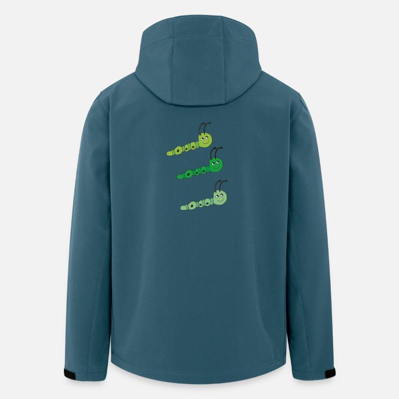 Raupen drillinge - Recycelte Männer Softshell-Jacke von Stanley/Stella - Dunkles Petrol