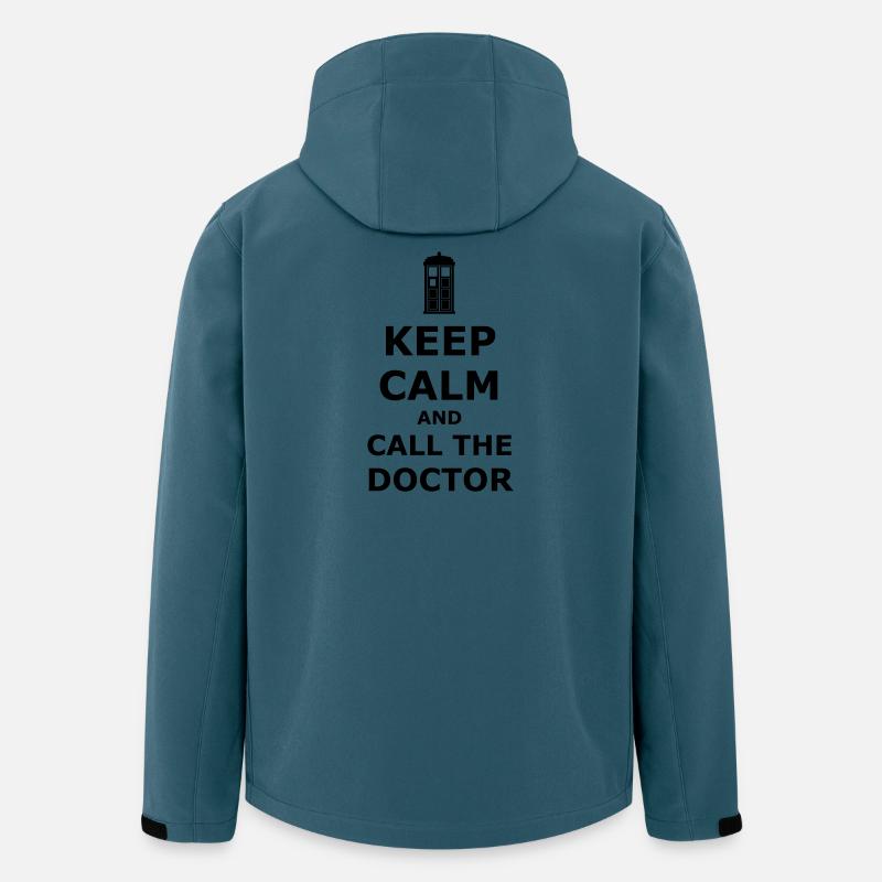 Keep calm and call the doctor - Recycelte Männer Softshell-Jacke von Stanley/Stella - Dunkles Petrol