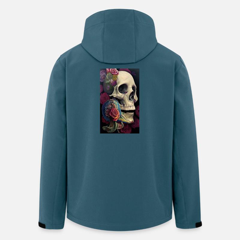 Beautiful fantasy Skull - Recycelte Männer Softshell-Jacke von Stanley/Stella - Dunkles Petrol