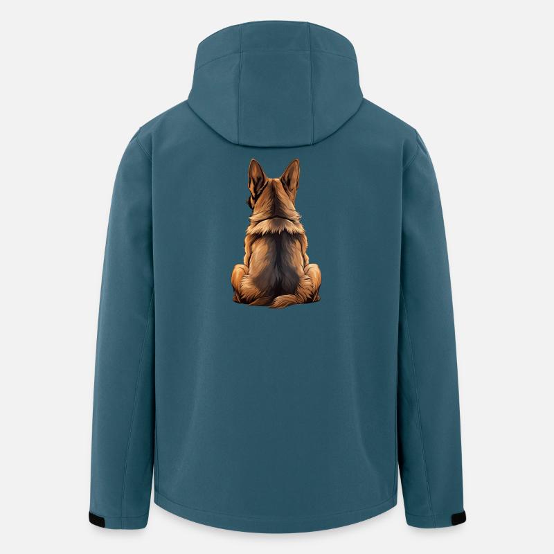 Deutscher Schäferhund - Recycelte Männer Softshell-Jacke von Stanley/Stella - Dunkles Petrol