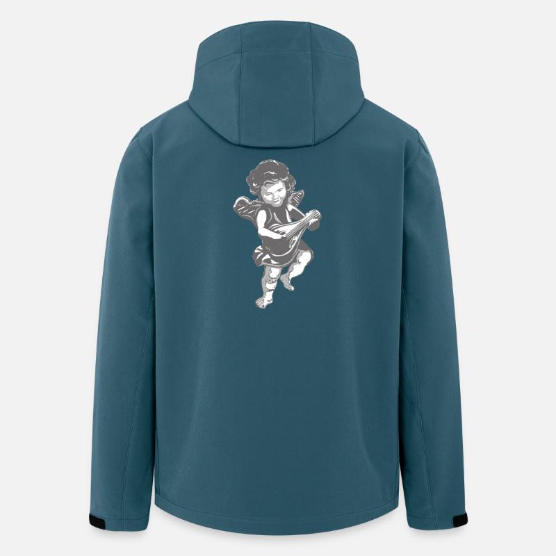 Engelchen mit Gitarre - Angel - Recycelte Männer Softshell-Jacke von Stanley/Stella - Dunkles Petrol