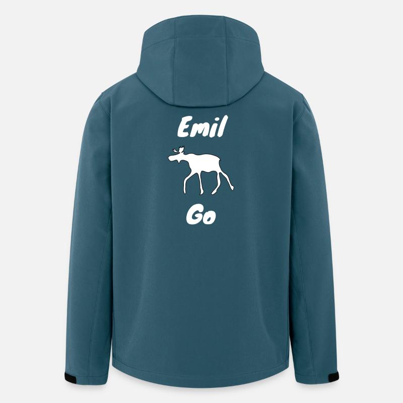 Emil the Elk withe - Men’s Recycled Softshell Jacket by Stanley/Stella - stargazer