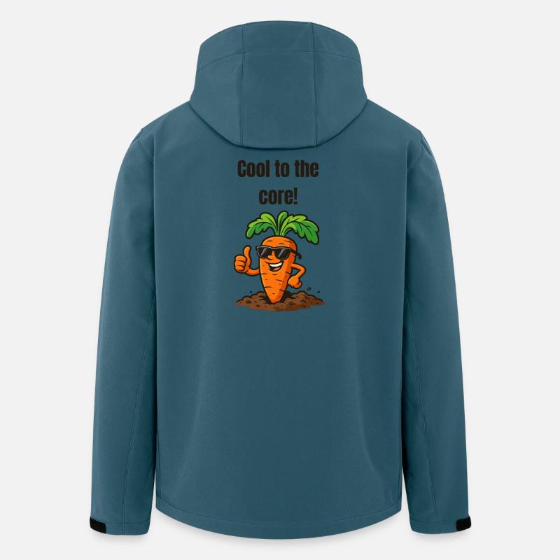 Kerncool Karotte mit Sonnenbrille - Recycelte Männer Softshell-Jacke von Stanley/Stella - Dunkles Petrol