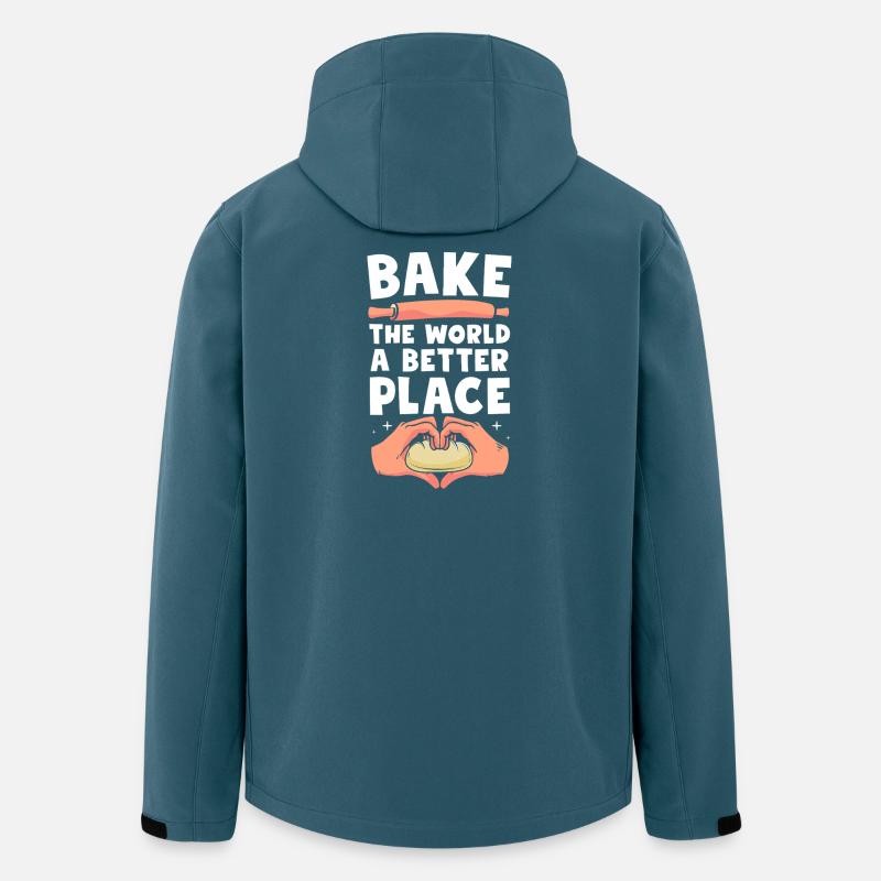 Baker Baker Baking - Veste softshell homme en polyester recyclé Stanley/Stella - bleu pétrole foncé
