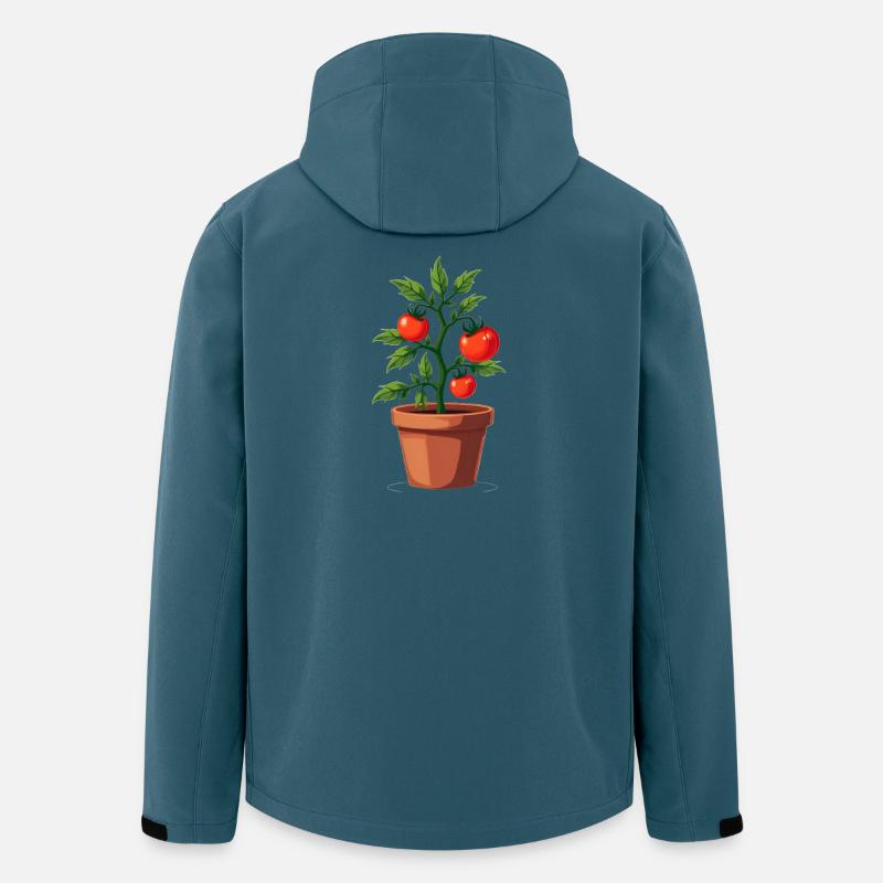 Tomato Plant - Men’s Recycled Softshell Jacket by Stanley/Stella - stargazer