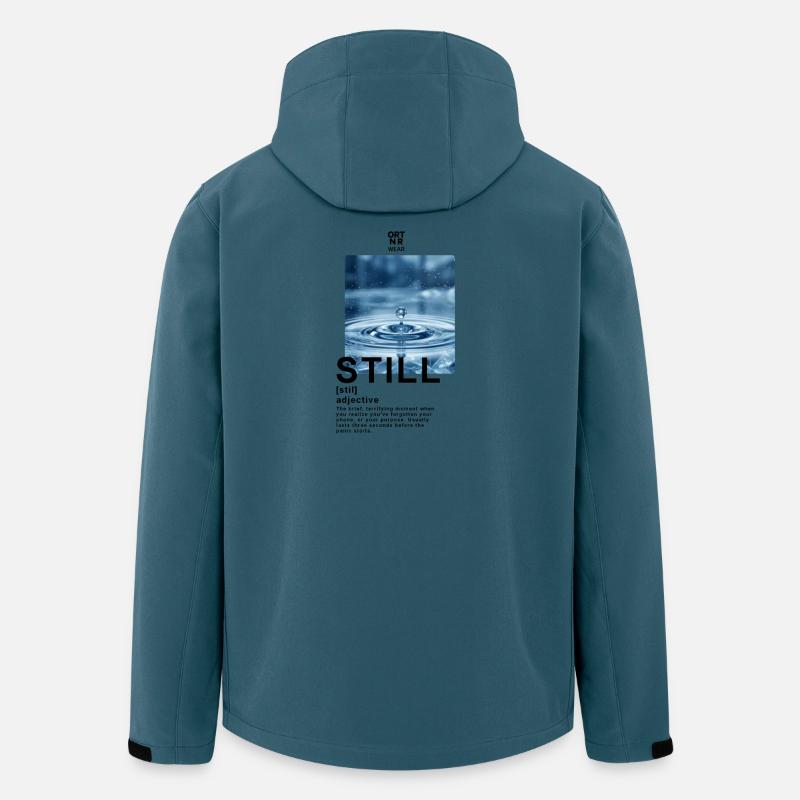 Eau calme - Veste softshell homme en polyester recyclé Stanley/Stella - bleu pétrole foncé