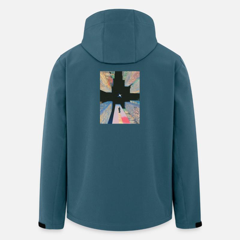 Conception d’univers - Veste softshell homme en polyester recyclé Stanley/Stella - bleu pétrole foncé