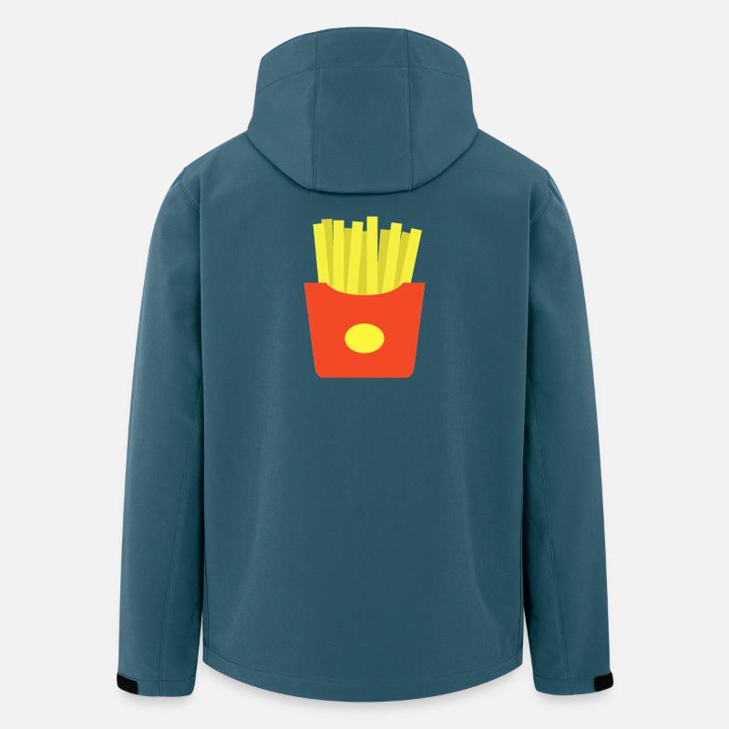 Pommes frites - Recycelte Männer Softshell-Jacke von Stanley/Stella - Dunkles Petrol