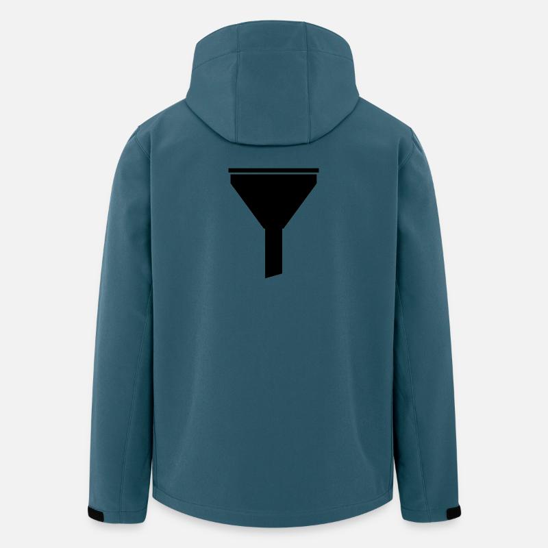 Trichter - Recycelte Männer Softshell-Jacke von Stanley/Stella - Dunkles Petrol