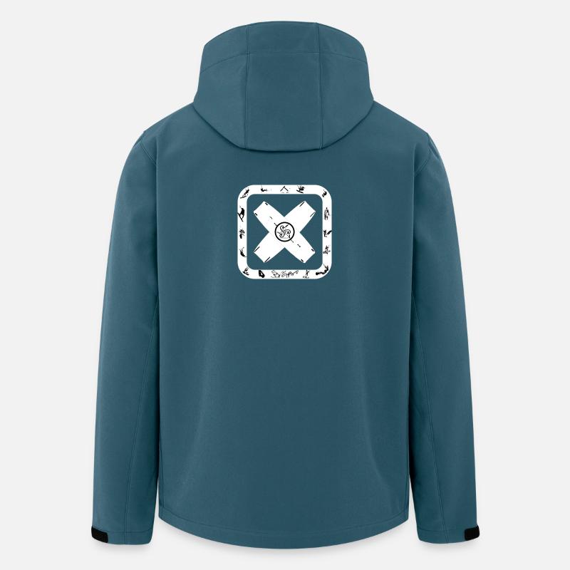 Kitesurfen - Recycelte Männer Softshell-Jacke von Stanley/Stella - Dunkles Petrol
