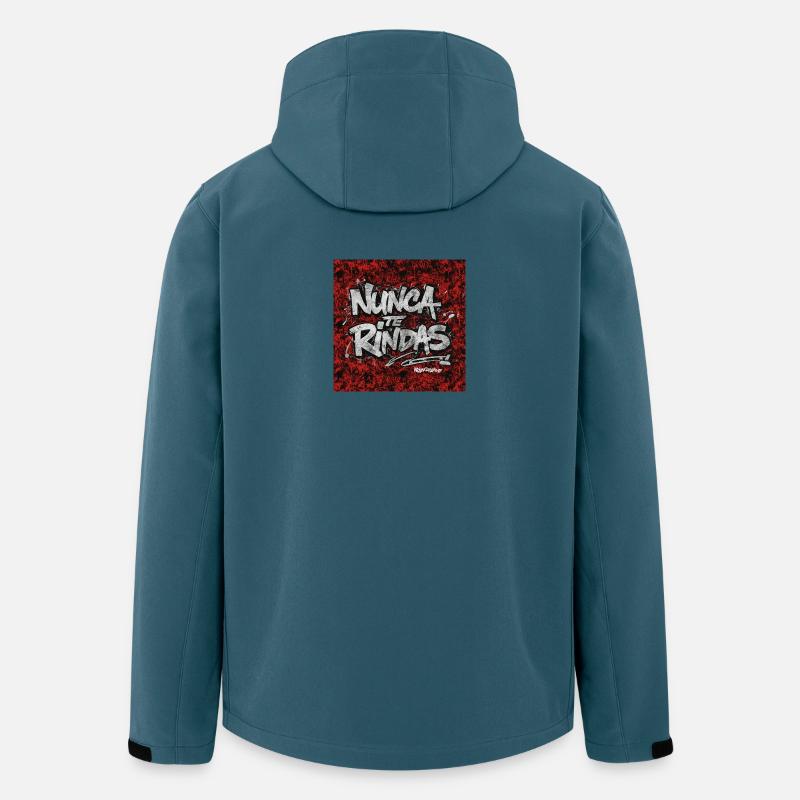 Nie von den Graffiti-Kapitulationen - Recycelte Männer Softshell-Jacke von Stanley/Stella - Dunkles Petrol
