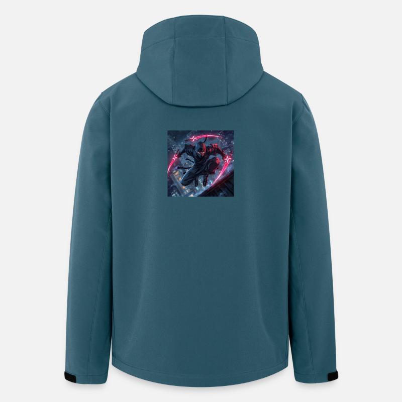 Städtischer Ninja mit Neon-Klingen - Recycelte Männer Softshell-Jacke von Stanley/Stella - Dunkles Petrol
