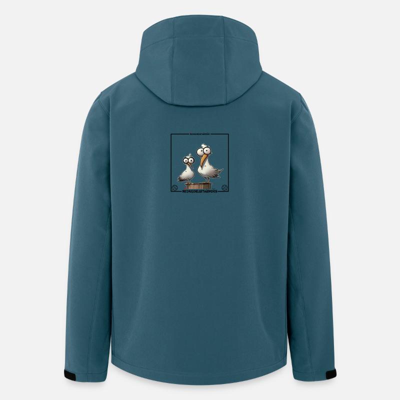 Team Möweduo - Recycelte Männer Softshell-Jacke von Stanley/Stella - Dunkles Petrol