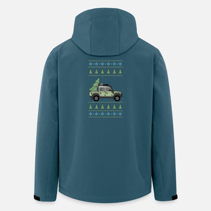 Defender Offroad Pickup - Weihnachtsbaum - Recycelte Männer Softshell-Jacke von Stanley/Stella - Dunkles Petrol
