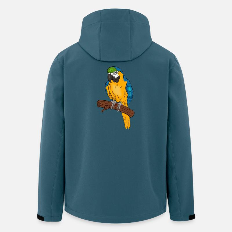 Papagei - Recycelte Männer Softshell-Jacke von Stanley/Stella - Dunkles Petrol