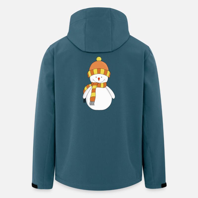 Frostiger Winterschneemann - Recycelte Männer Softshell-Jacke von Stanley/Stella - Dunkles Petrol