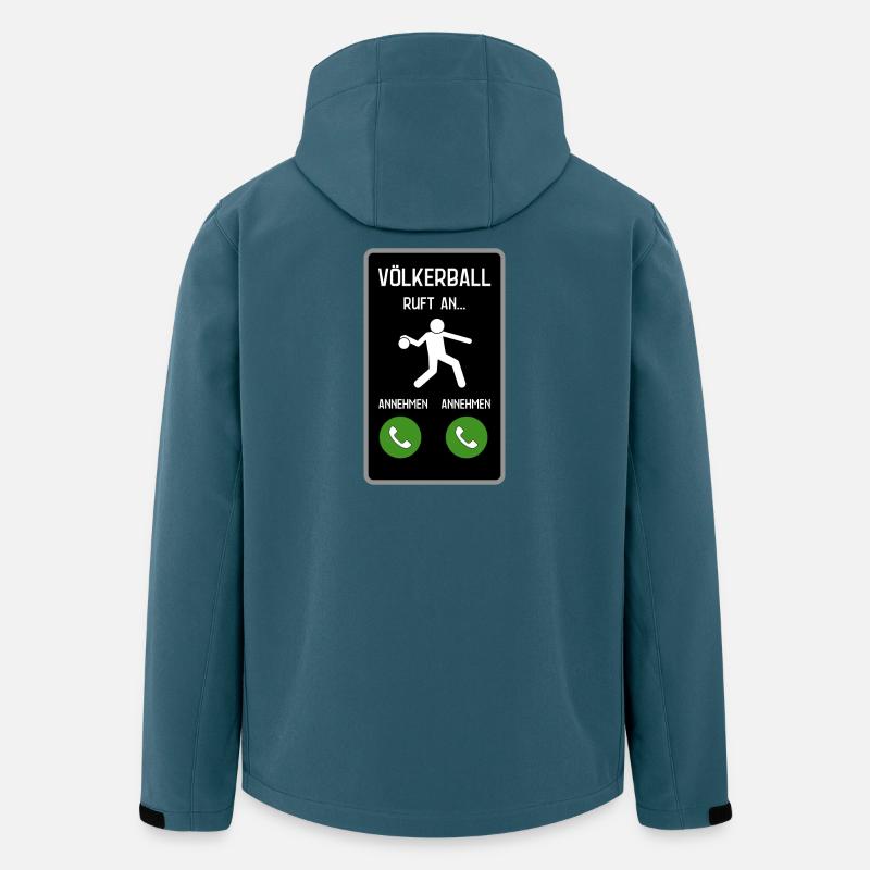 Völkerball ruft an - Recycelte Männer Softshell-Jacke von Stanley/Stella - Dunkles Petrol