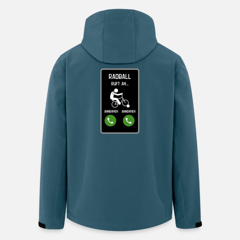 Radball ruft an - Recycelte Männer Softshell-Jacke von Stanley/Stella - Dunkles Petrol